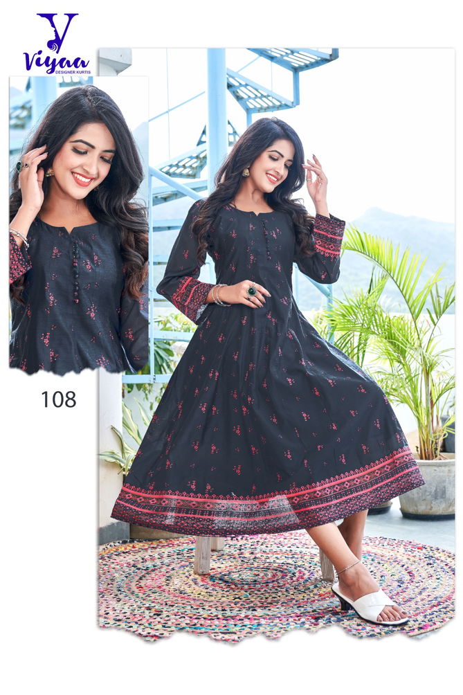 Stargirl By Viyaa Printed 101 To 108 Anarkali Kurtis Exporters In India